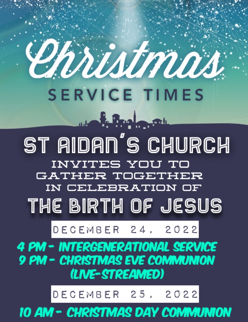 Christmas Service Schedule St Aidan